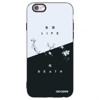 Picasee silikonski črni ovitek za Apple iPhone 6/6S - Life - Death