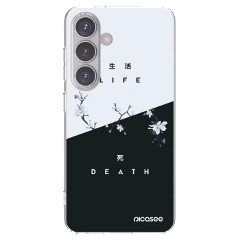 Picasee silikonski prozorni ovitek za Samsung Galaxy S24 S921B 5G - Life - Death