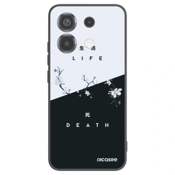 Picasee silikonski črni ovitek za Xiaomi Poco X6 - Life - Death