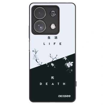 Picasee silikonski črni ovitek za Xiaomi Redmi Note 13 Pro 4G - Life - Death