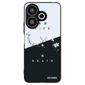Picasee silikonski črni ovitek za Xiaomi Redmi 13 4G - Life - Death