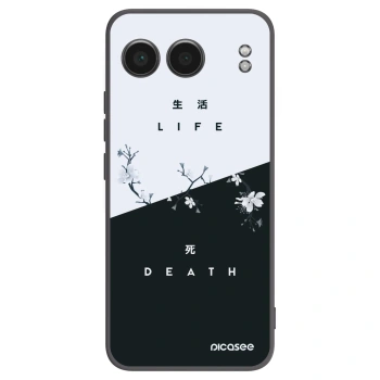 Picasee silikonski črni ovitek za OnePlus Nord 4 - Life - Death