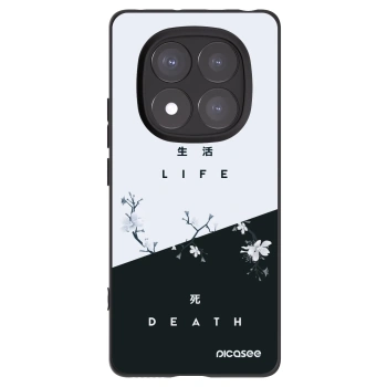 Picasee silikonski črni ovitek za Xiaomi Redmi Note 14 Pro 5G - Life - Death