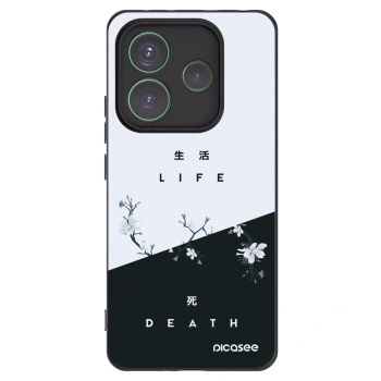 Picasee silikonski črni ovitek za Xiaomi Redmi Note 14 5G - Life - Death