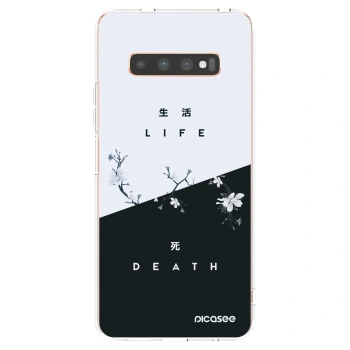 Picasee silikonski prozorni ovitek za Samsung Galaxy S10 Plus G975 - Life - Death