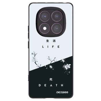 Picasee silikonski črni ovitek za Xiaomi Redmi Note 14 Pro 4G - Life - Death