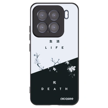 Picasee silikonski črni ovitek za Xiaomi 15 - Life - Death