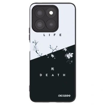 Picasee silikonski črni ovitek za Honor X8c - Life - Death