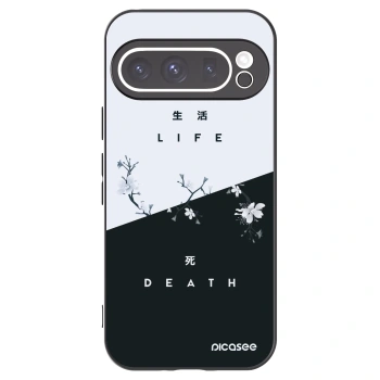 Picasee silikonski črni ovitek za Google Pixel 9 Pro - Life - Death