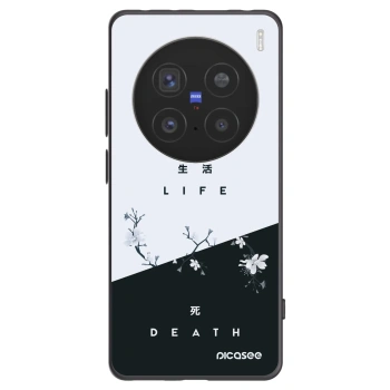 Picasee silikonski črni ovitek za Vivo X200 Pro - Life - Death