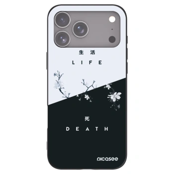 Picasee silikonski črni ovitek za Apple iPhone 17 Pro Max - Life - Death