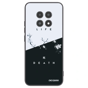 Picasee silikonski črni ovitek za Realme 12X - Life - Death