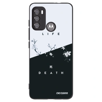 Picasee silikonski črni ovitek za Motorola Edge 60 5G - Life - Death