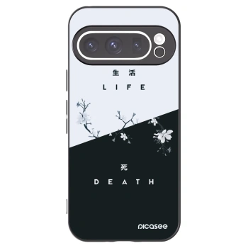 Picasee silikonski črni ovitek za Google Pixel 9 Pro XL - Life - Death