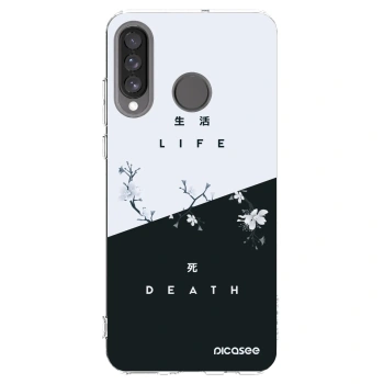 Picasee silikonski prozorni ovitek za Huawei P30 Lite - Life - Death