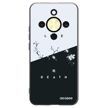 Picasee silikonski črni ovitek za Honor Magic8 Lite 5G - Life - Death