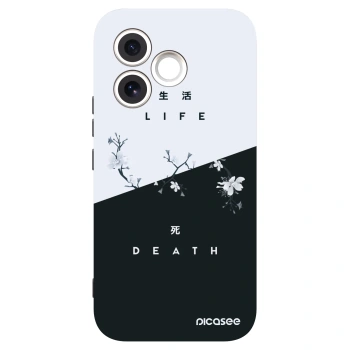 Picasee silikonski črni ovitek za Honor 600 Lite - Life - Death