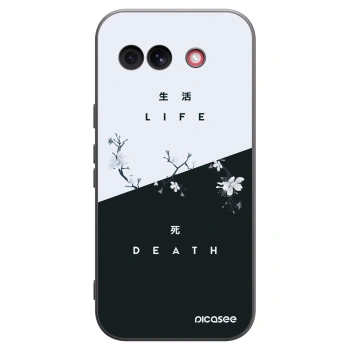 Picasee silikonski črni ovitek za Google Pixel 10a - Life - Death