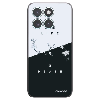 Picasee silikonski črni ovitek za Motorola Edge 70 Fusion - Life - Death