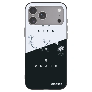 Picasee silikonski črni ovitek za Apple iPhone 18 Pro Max - Life - Death