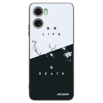 Picasee silikonski črni ovitek za Motorola Moto G06 - Life - Death