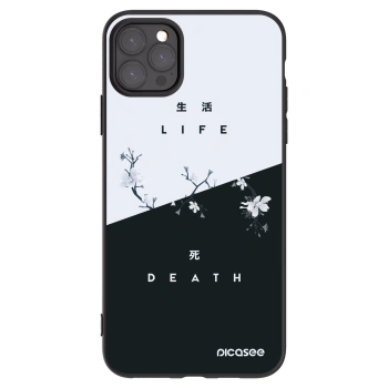 Picasee silikonski črni ovitek za Apple iPhone 11 Pro Max - Life - Death