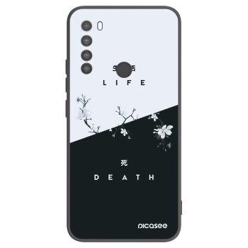 Picasee silikonski črni ovitek za Xiaomi Redmi Note 8 - Life - Death