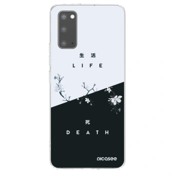 Picasee silikonski prozorni ovitek za Samsung Galaxy S20 G980F - Life - Death