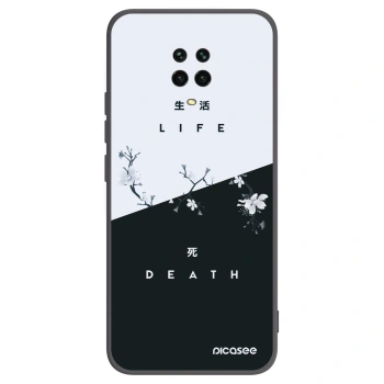 Picasee silikonski črni ovitek za Xiaomi Redmi Note 9 Pro - Life - Death