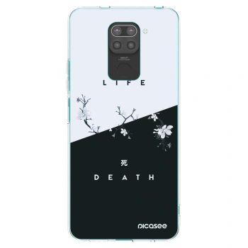 Picasee silikonski črni ovitek za Xiaomi Redmi Note 9 - Life - Death