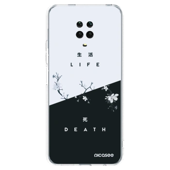 Picasee silikonski prozorni ovitek za Xiaomi Redmi Note 9S - Life - Death