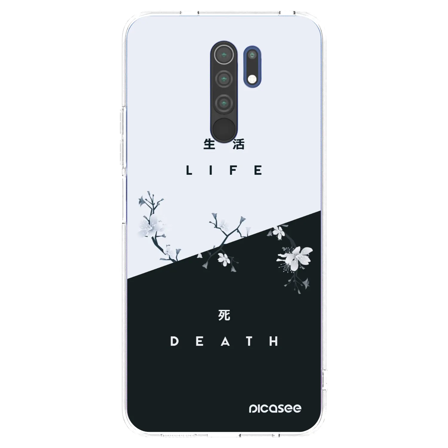 Picasee silikonski prozorni ovitek za Xiaomi Redmi 9 - Life - Death