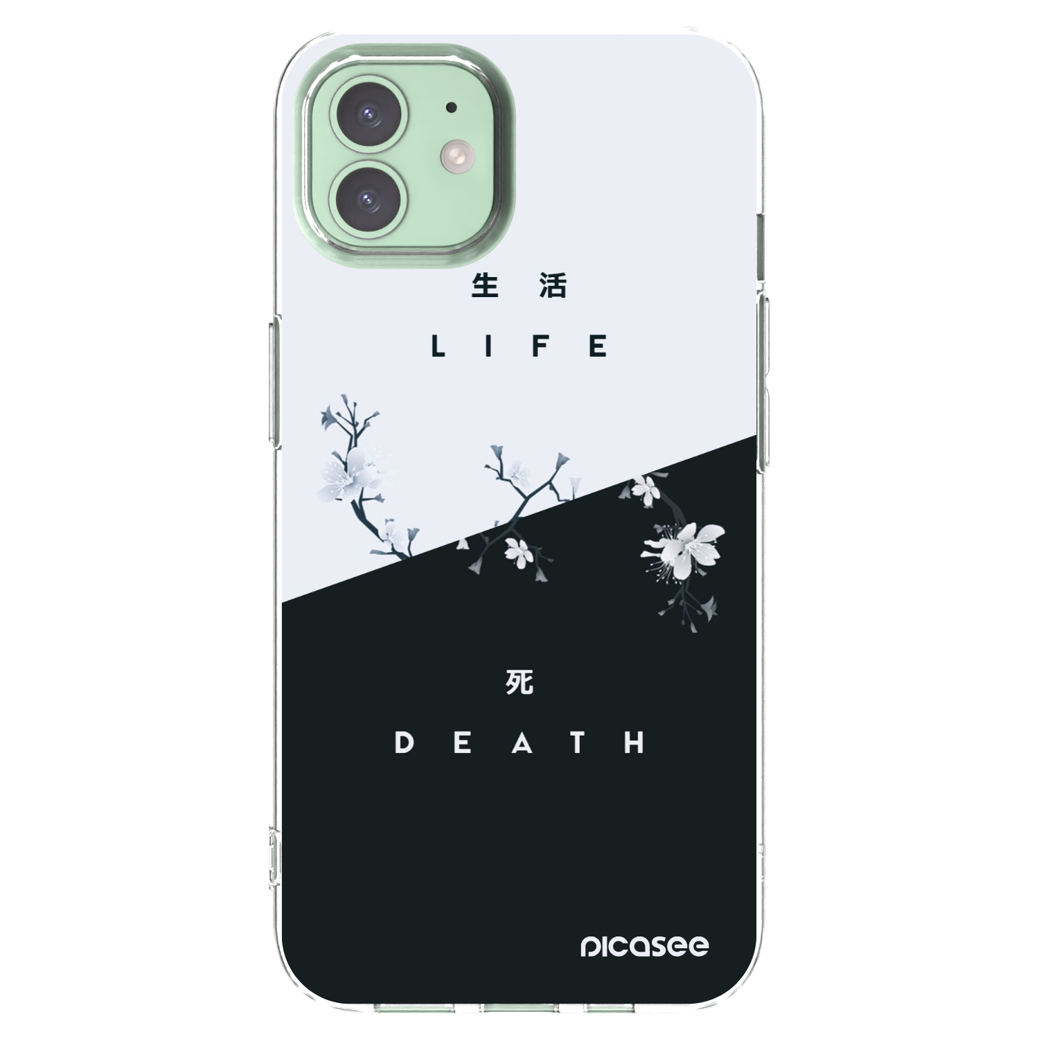Picasee silikonski prozorni ovitek za Apple iPhone 12 Pro - Life - Death