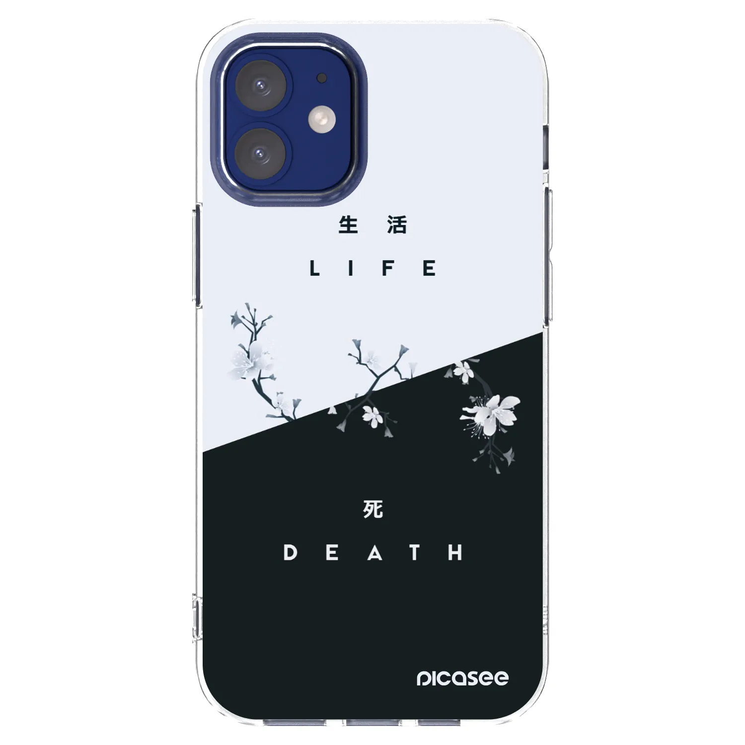 Picasee silikonski prozorni ovitek za Apple iPhone 12 mini - Life - Death