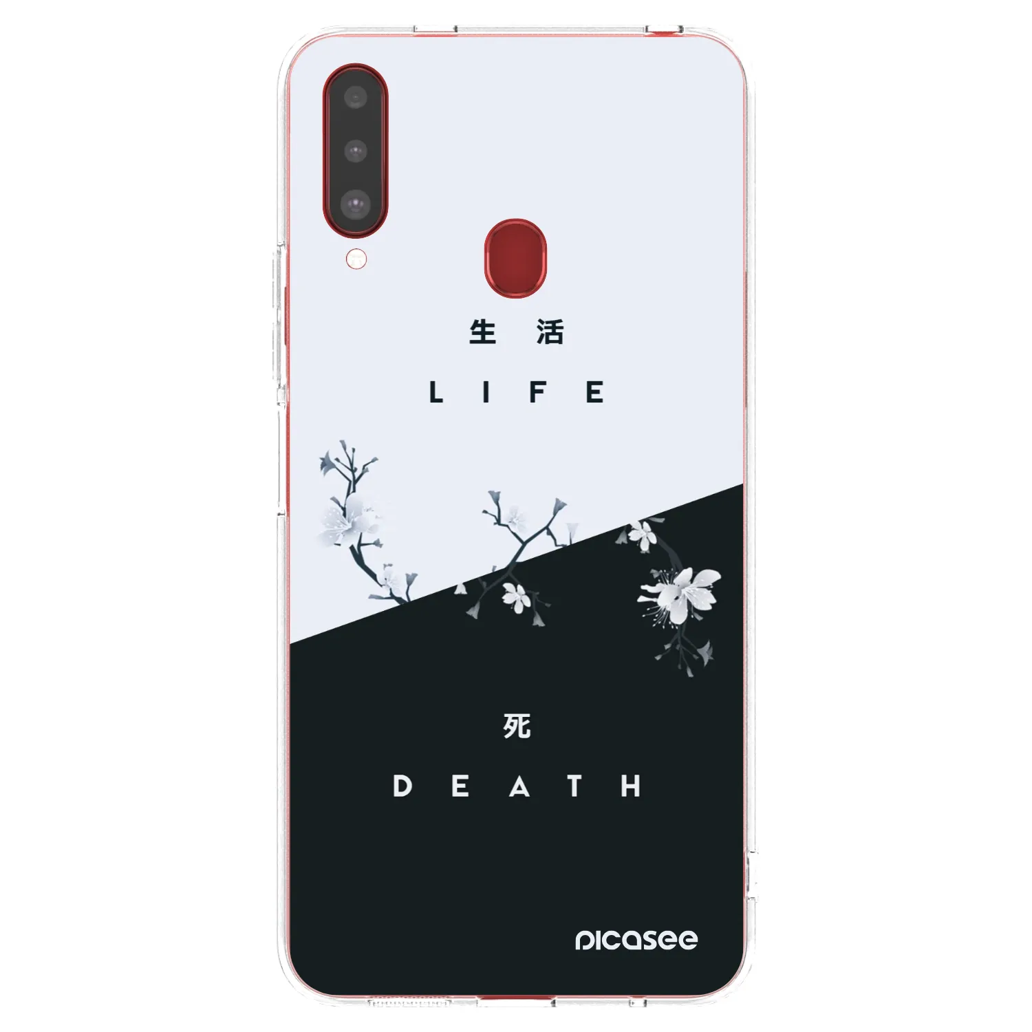 Picasee silikonski prozorni ovitek za Samsung Galaxy A20s - Life - Death