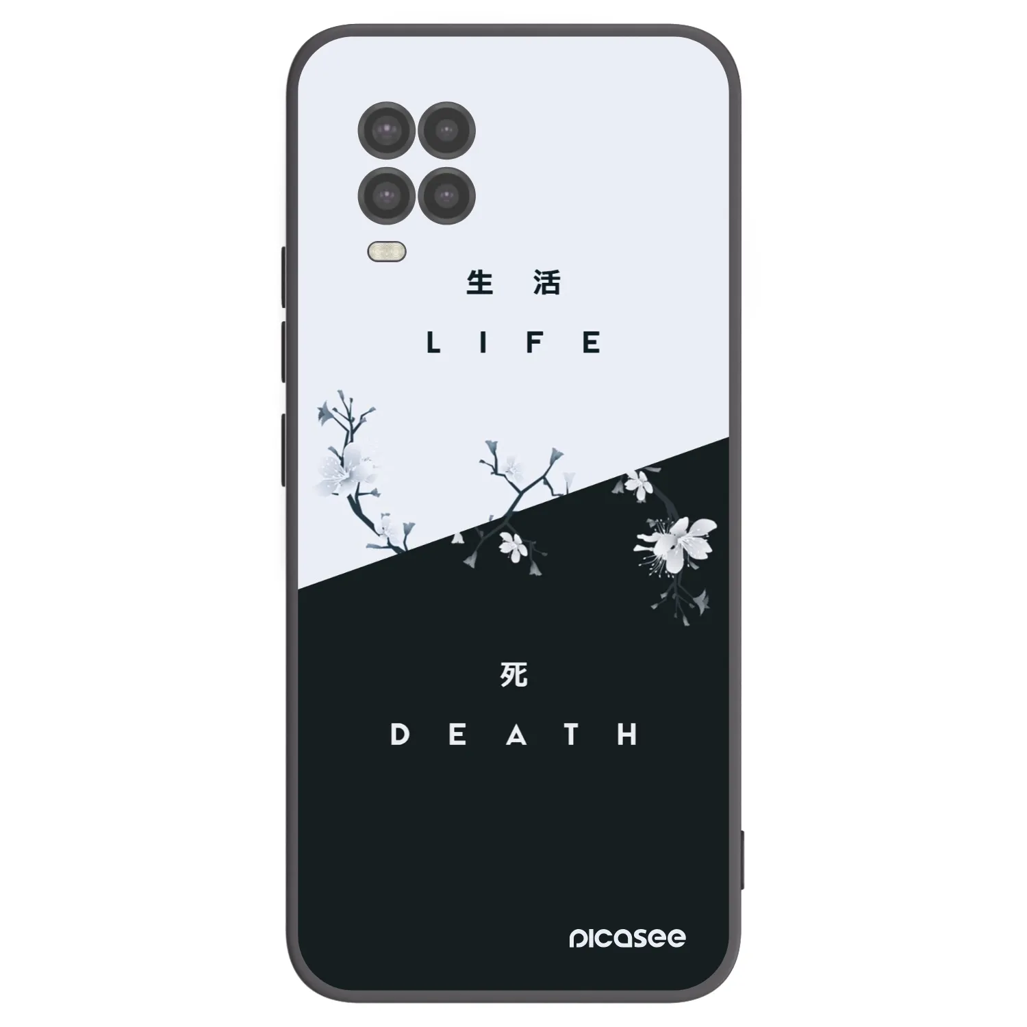 Picasee silikonski črni ovitek za Xiaomi Mi 10 Lite - Life - Death