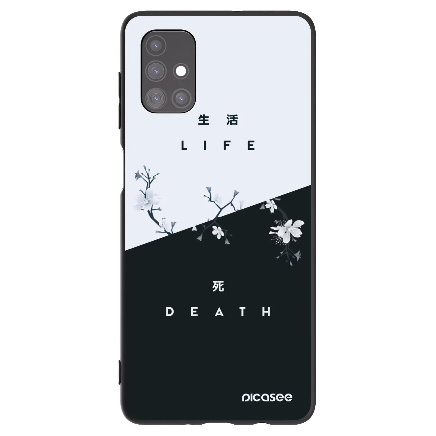 Picasee silikonski črni ovitek za Samsung Galaxy M51 M515F - Life - Death