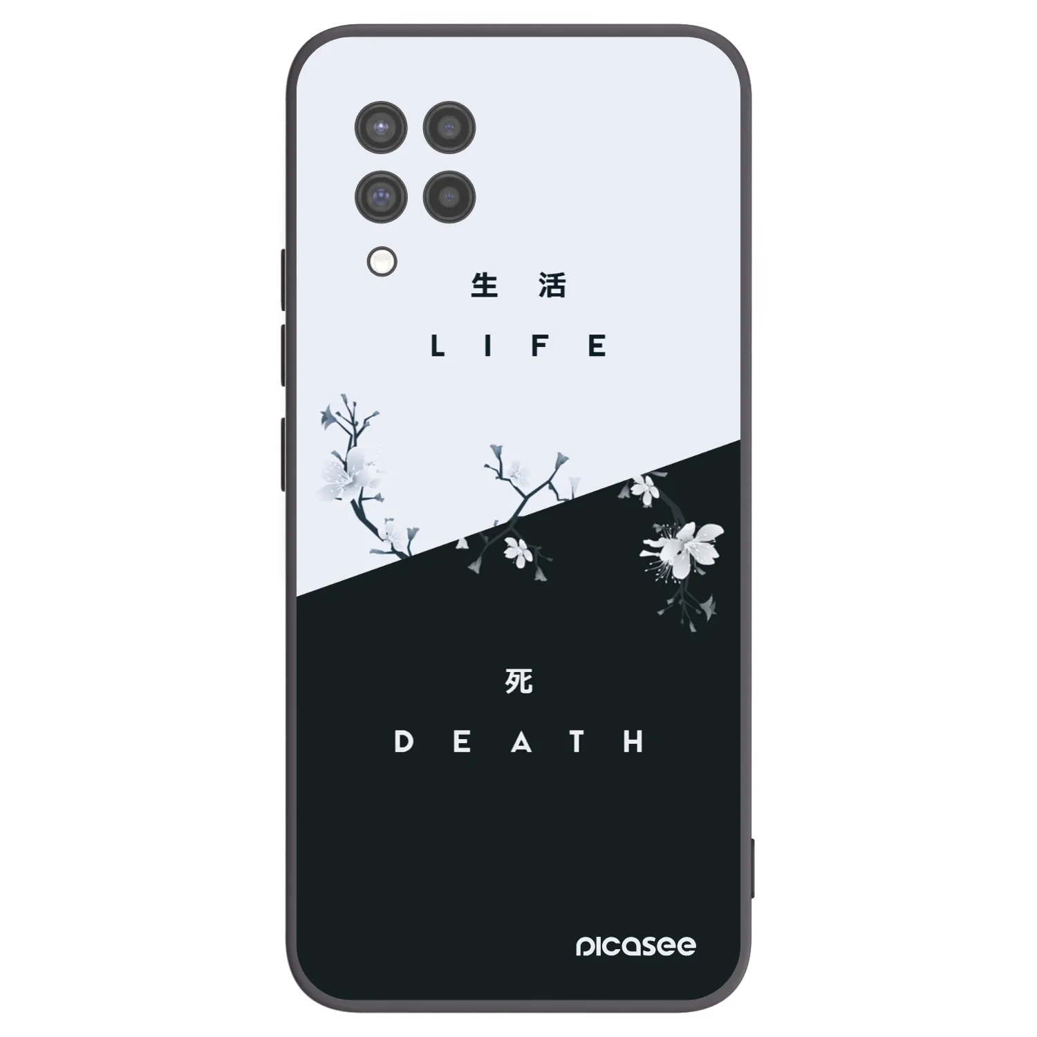Picasee silikonski črni ovitek za Samsung Galaxy A42 A426B - Life - Death