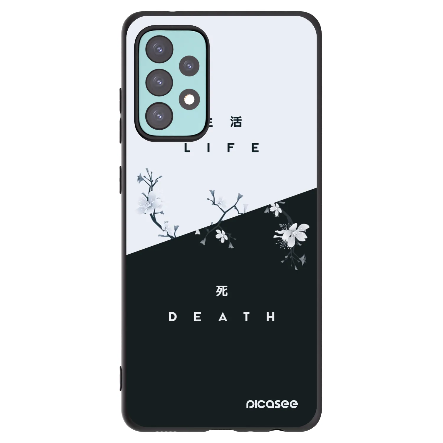 Picasee silikonski črni ovitek za Samsung Galaxy A72 A725F - Life - Death