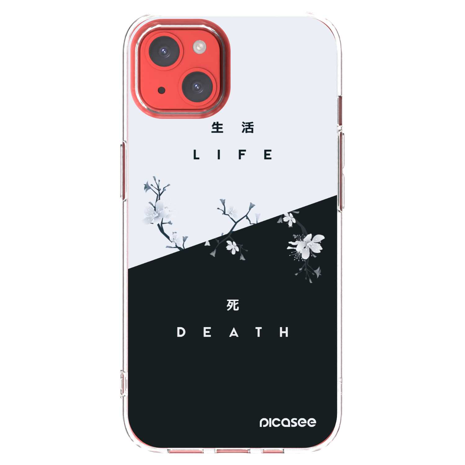 Picasee silikonski prozorni ovitek za Apple iPhone 13 - Life - Death