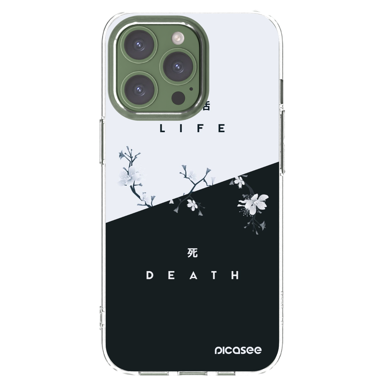 Picasee silikonski prozorni ovitek za Apple iPhone 13 Pro - Life - Death