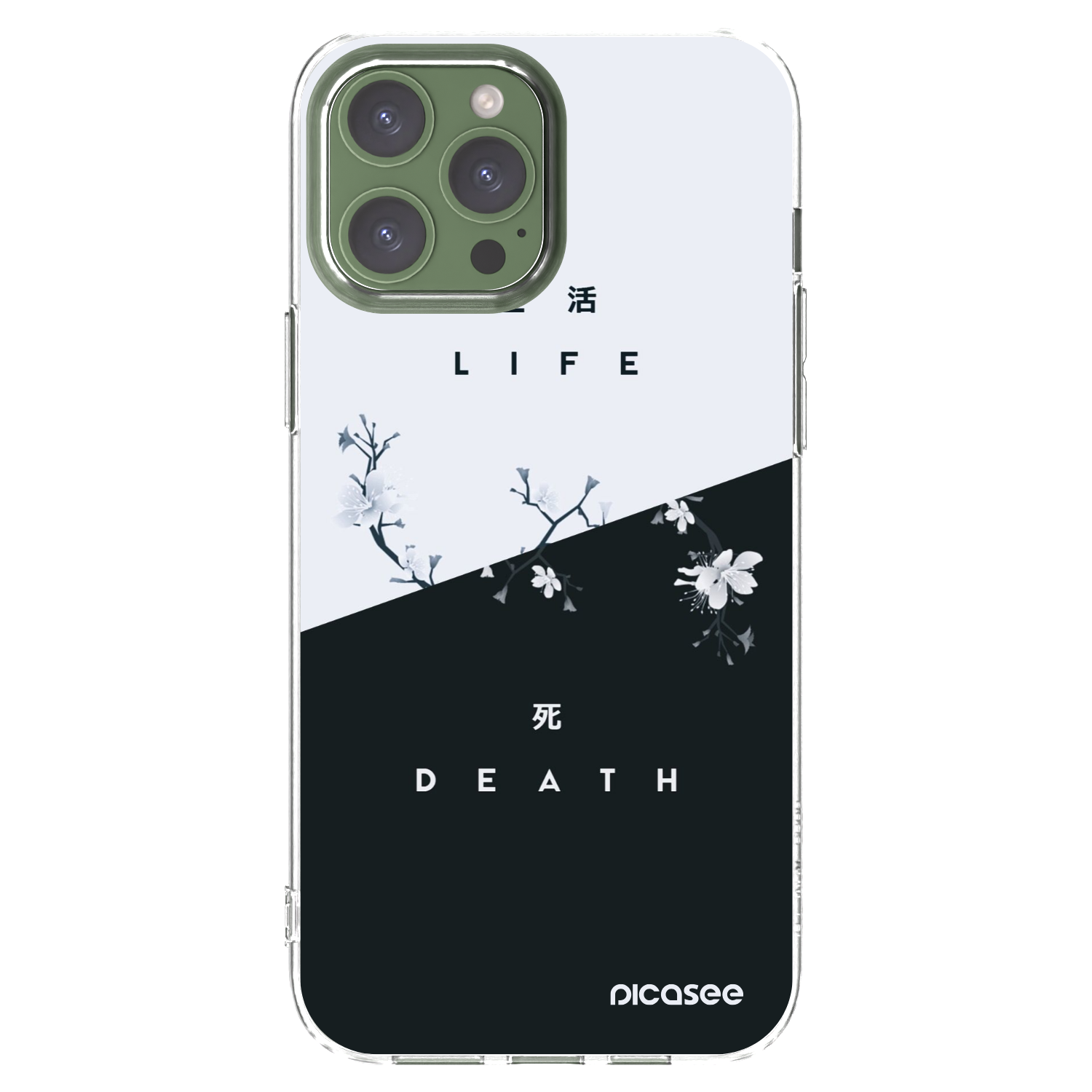 Picasee silikonski prozorni ovitek za Apple iPhone 13 Pro Max - Life - Death