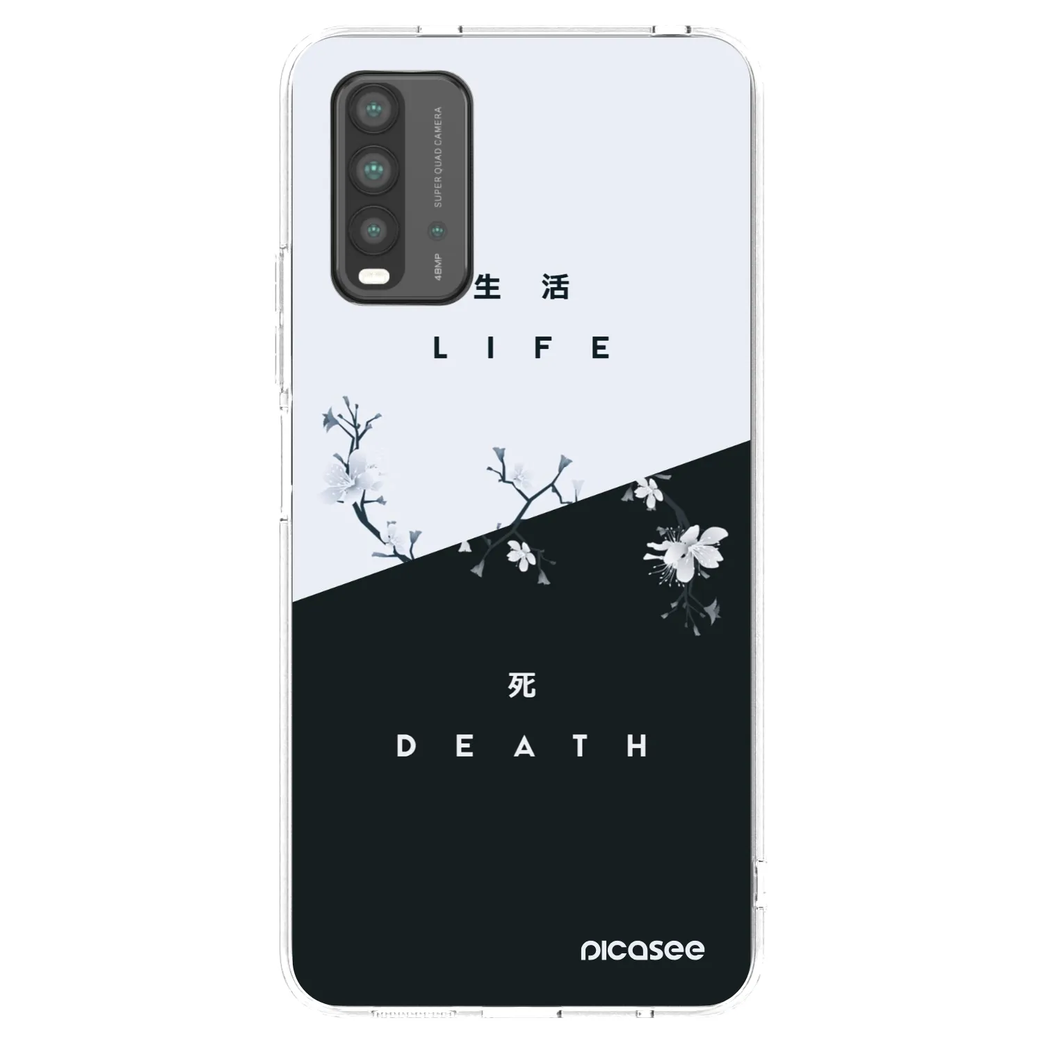 Picasee silikonski črni ovitek za Xiaomi Redmi 9T - Life - Death