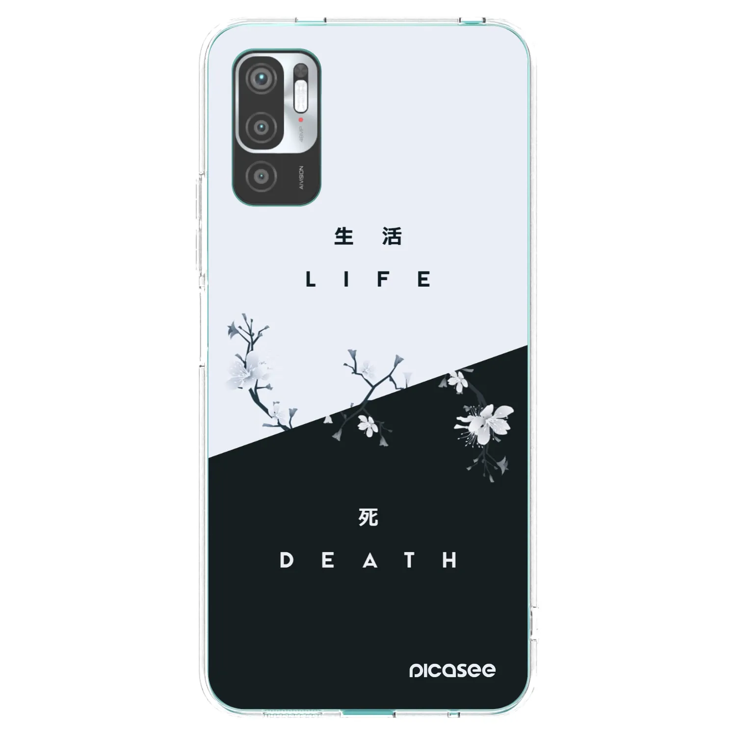 Picasee silikonski prozorni ovitek za Xiaomi Redmi Note 10 5G - Life - Death