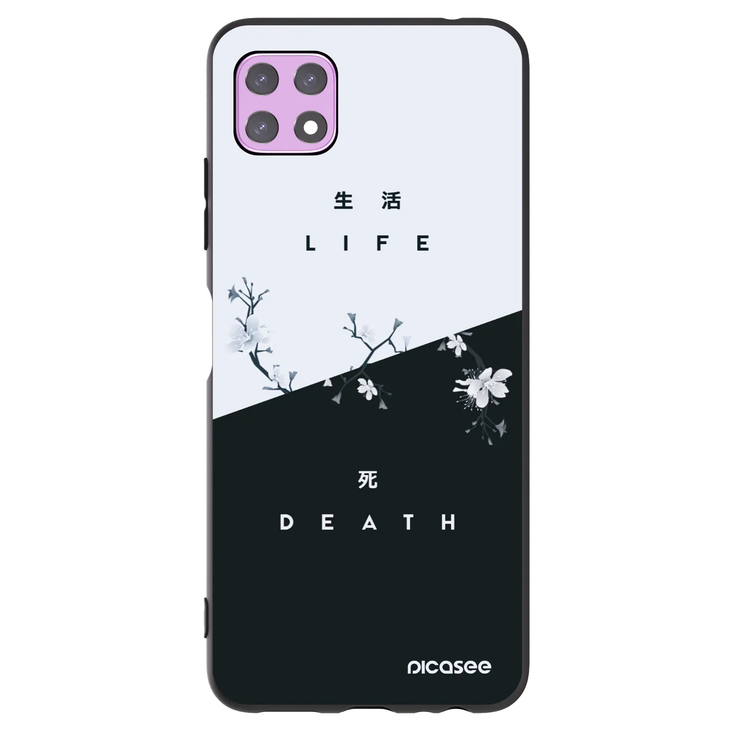 Picasee silikonski črni ovitek za Samsung Galaxy A22 A226B 5G - Life - Death