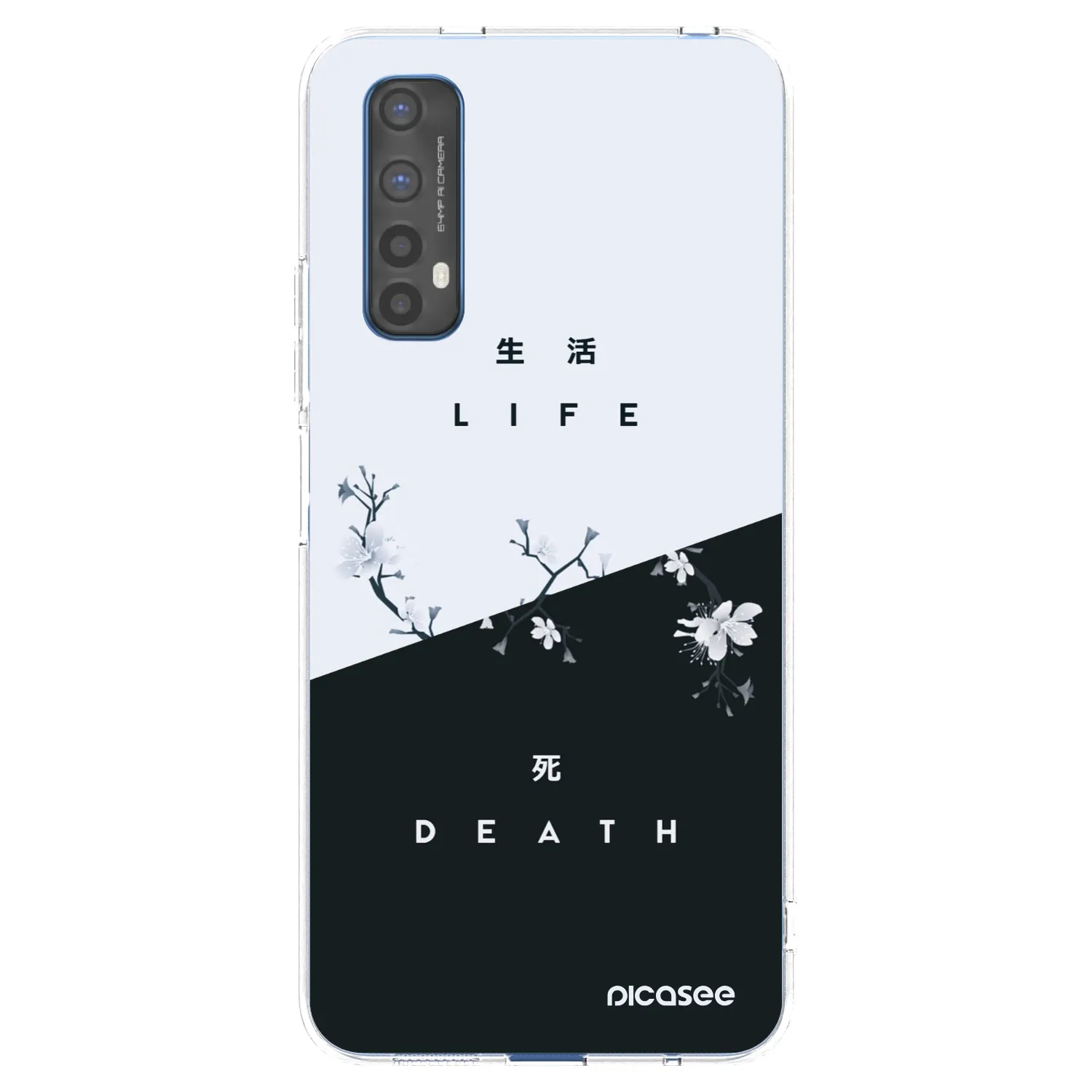 Picasee silikonski prozorni ovitek za Realme 7 - Life - Death