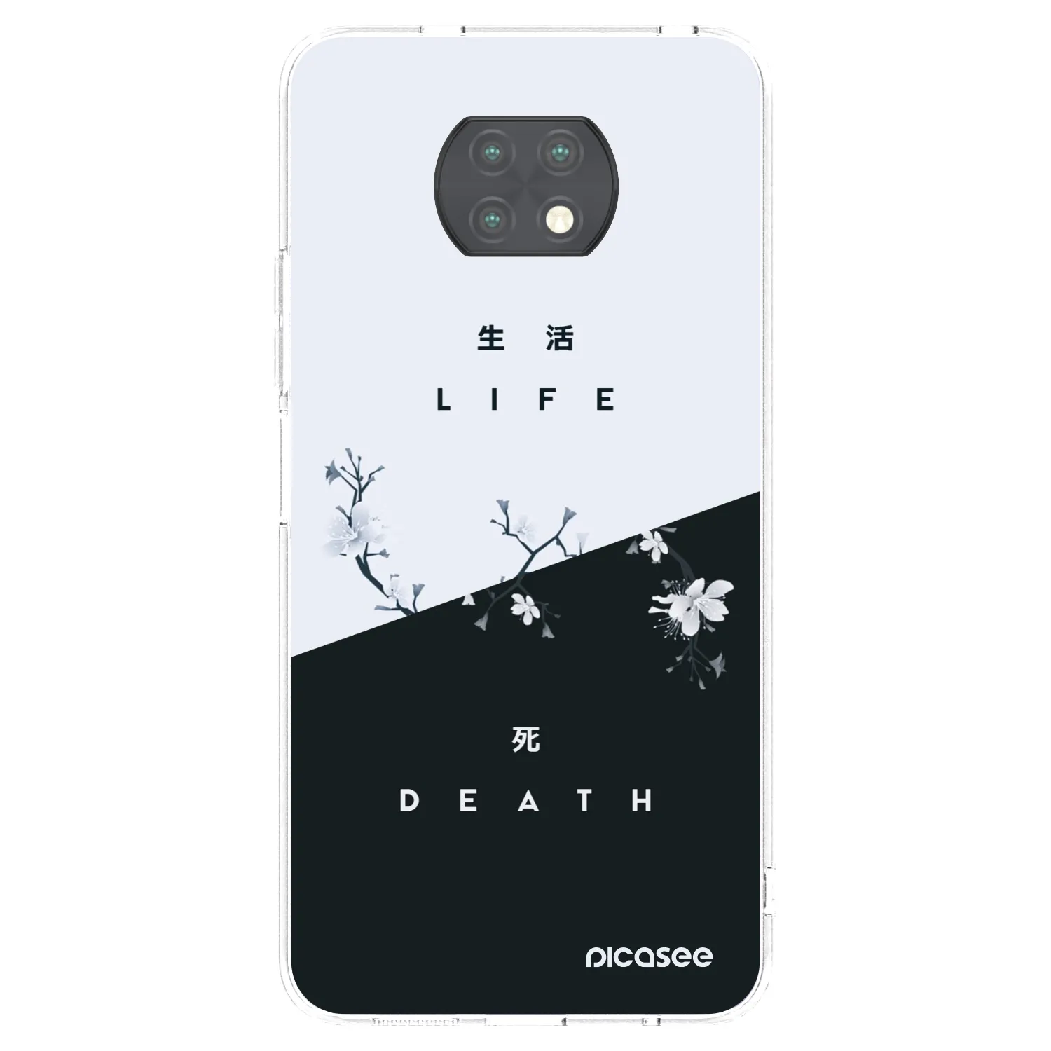 Picasee silikonski prozorni ovitek za Xiaomi Redmi Note 9T - Life - Death