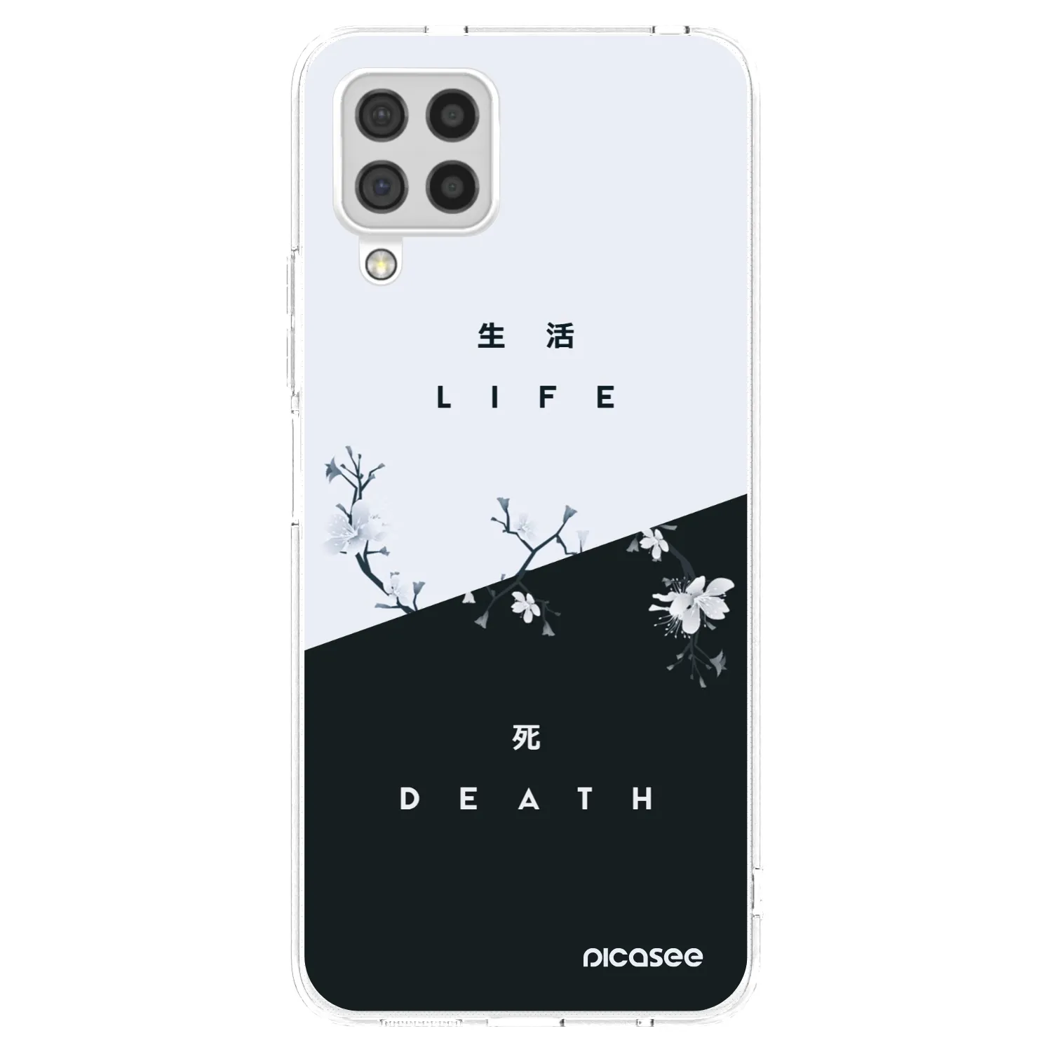 Picasee silikonski prozorni ovitek za Samsung Galaxy A22 A225F 4G - Life - Death