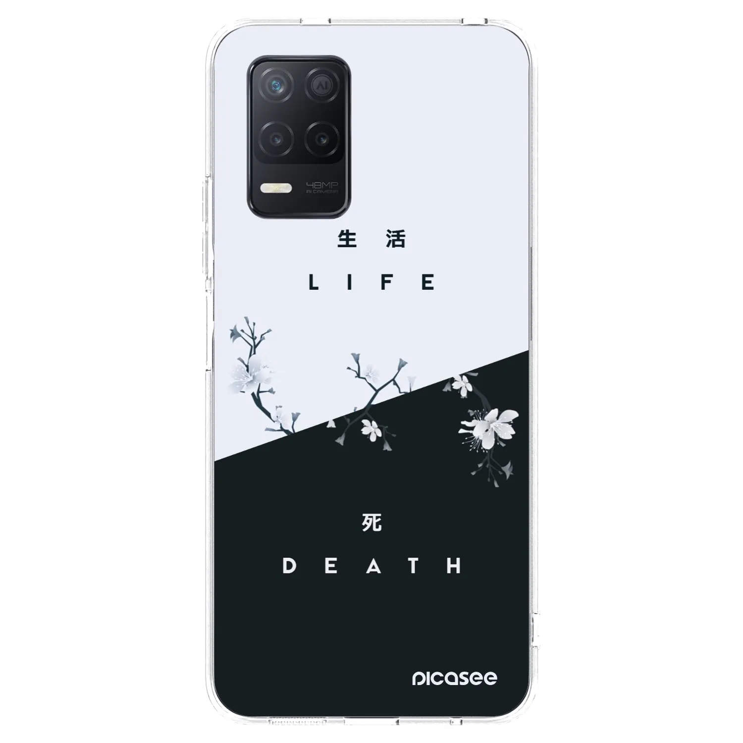 Picasee silikonski prozorni ovitek za Realme 8 5G - Life - Death
