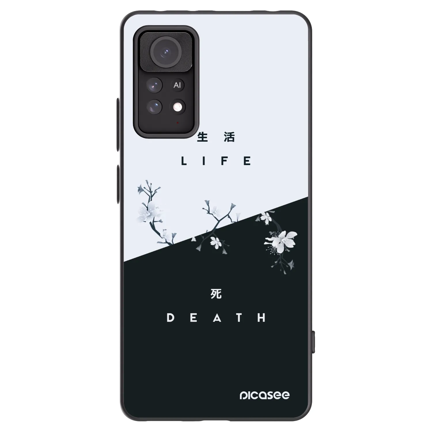 Picasee silikonski črni ovitek za Xiaomi Redmi Note 11 Pro - Life - Death